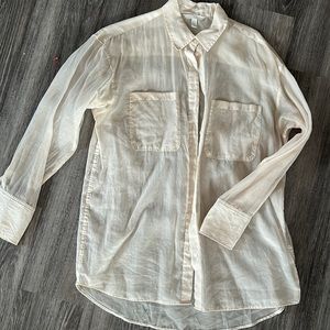 H&M size small sheer button up